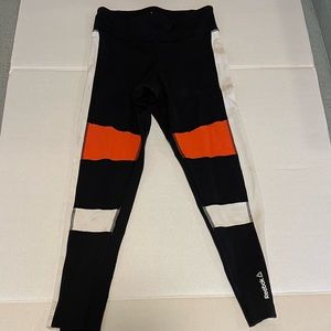 Reebok Colorblock Leggings Red White Black Medium Women’s